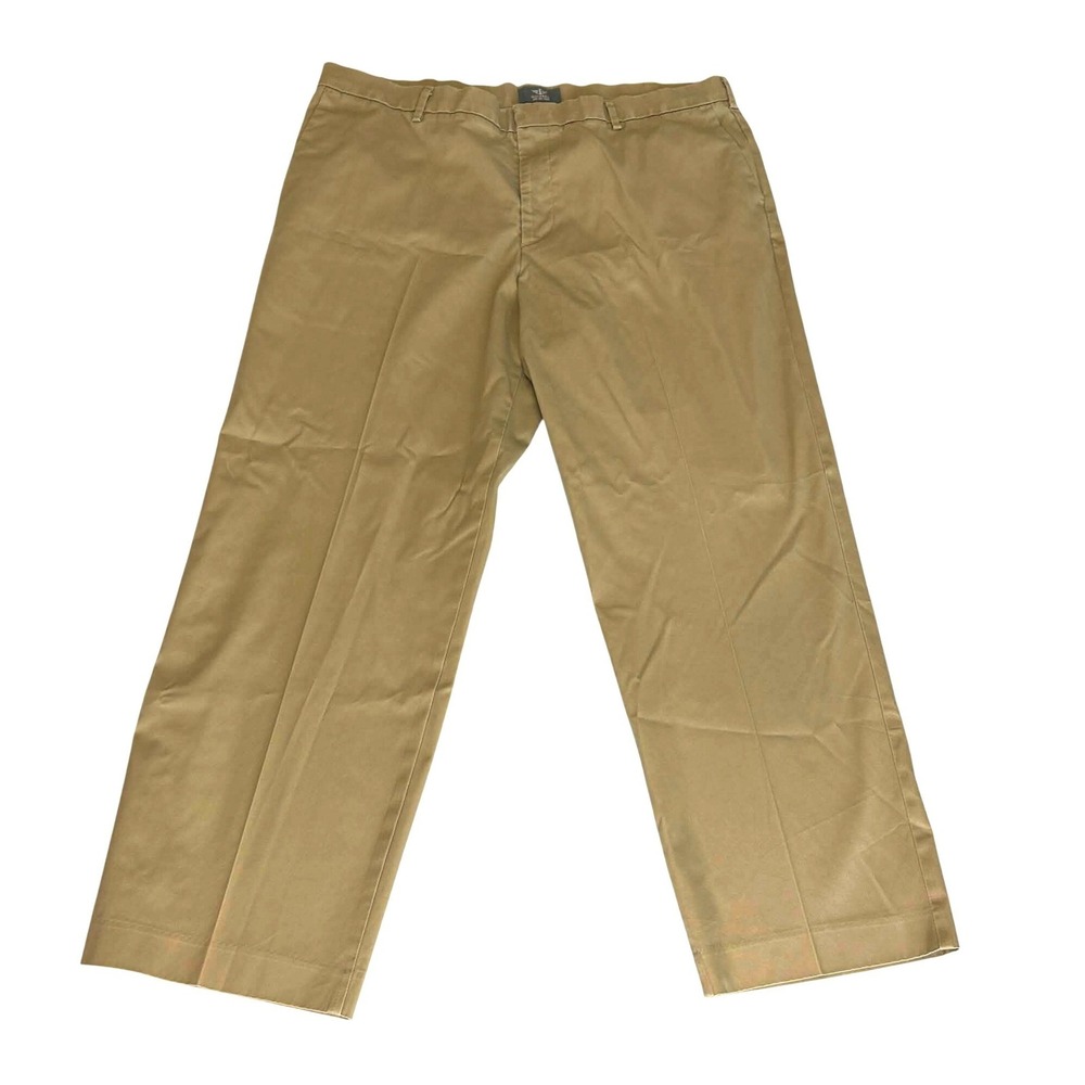 Dockers Mens 40x30 Tan Iron Free Khaki Classic Fit D3 Chino Pants Straight Leg